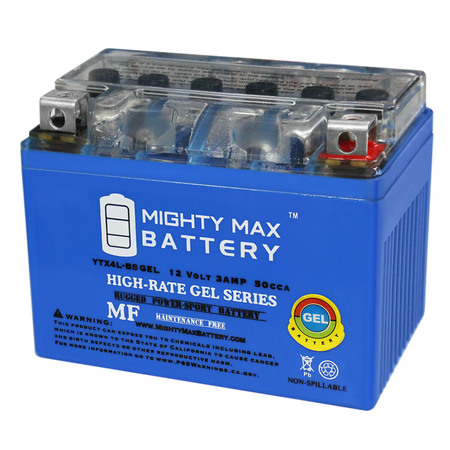 YTX4L-BS 12V 3Ah GEL Battery for Yamaha Scooters CG50 Riva Battery -  MIGHTY MAX BATTERY, YTX4L-BSGEL79
